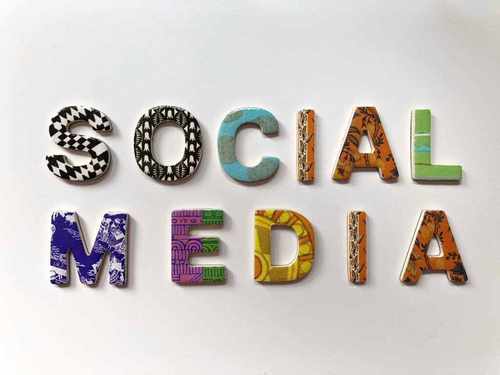 Social media marketing promotional banner with digital strategy text